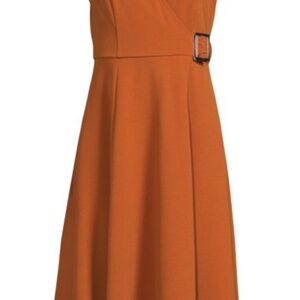 Calvin Klein Sleeveless Side Buckle A Line Dress